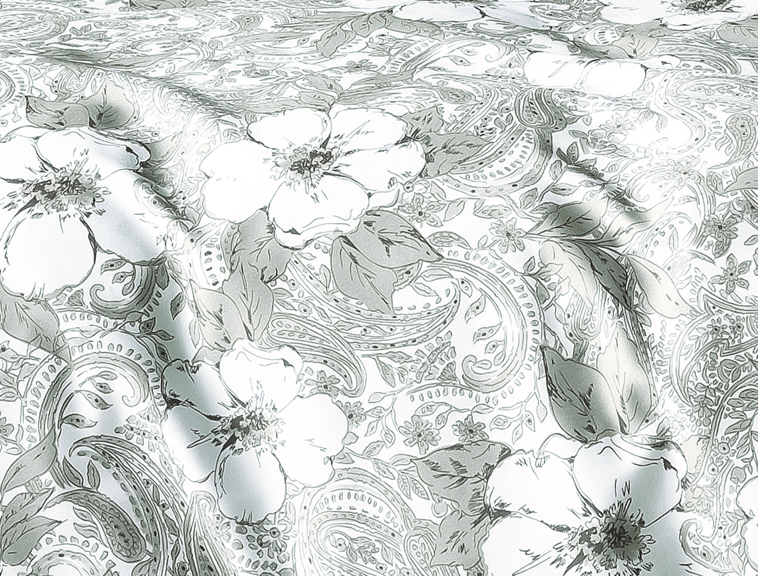 Irisette Mako-Satin Bettwäsche-Garnitur Donna Sky 8459 Farbe grün-30 Größe 135x200 + 80x80 cm