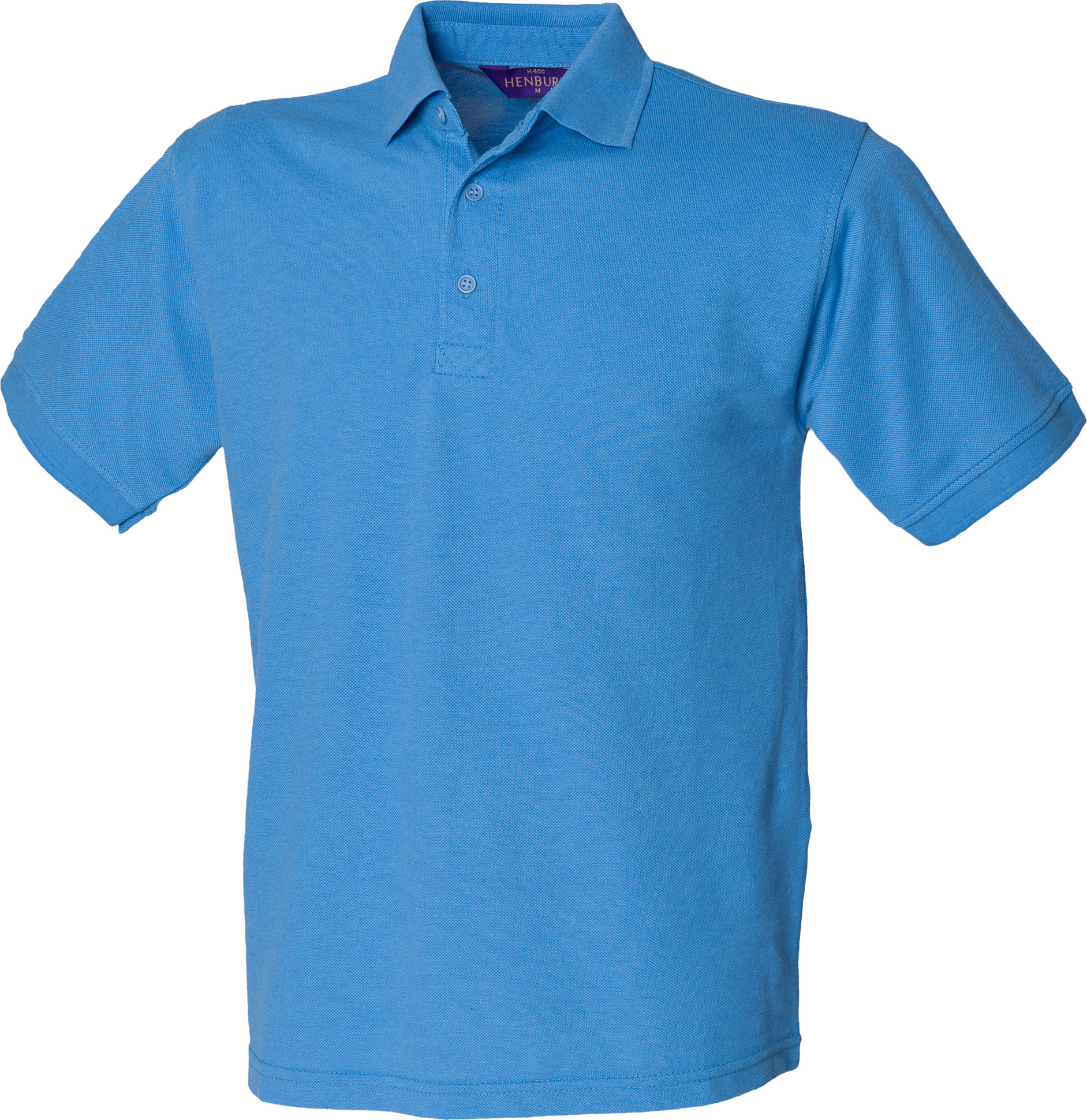 Henbury Herren Polo-Shirt, Kurzarm RW625 (Medium) (Mittelblau) UTRW625