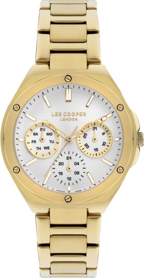 Damenarmbanduhr von LEE COOPER LC07844.130 in Gold für Modebewusste.