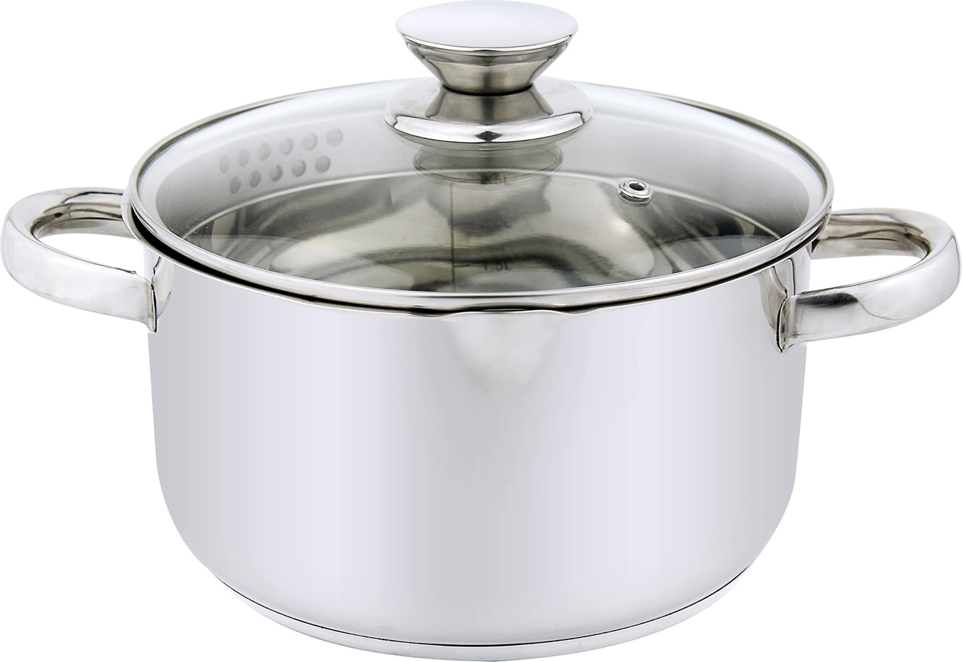 Kochtopf Edelstahl mit Metallgriff Michelino 46203