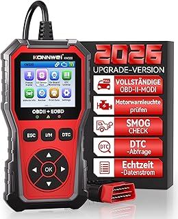 Akhan OBD2 Diagnosegerät, Universal Auto Auslesegerät für Alle OBDII Fahrzeuge nach 1996, Fehlerauslesegerät kfz alle Autos Lesegerät mit Vollständigen OBDII Funktionen, Geeignet für BMW VW Mercedes Audi 174868534