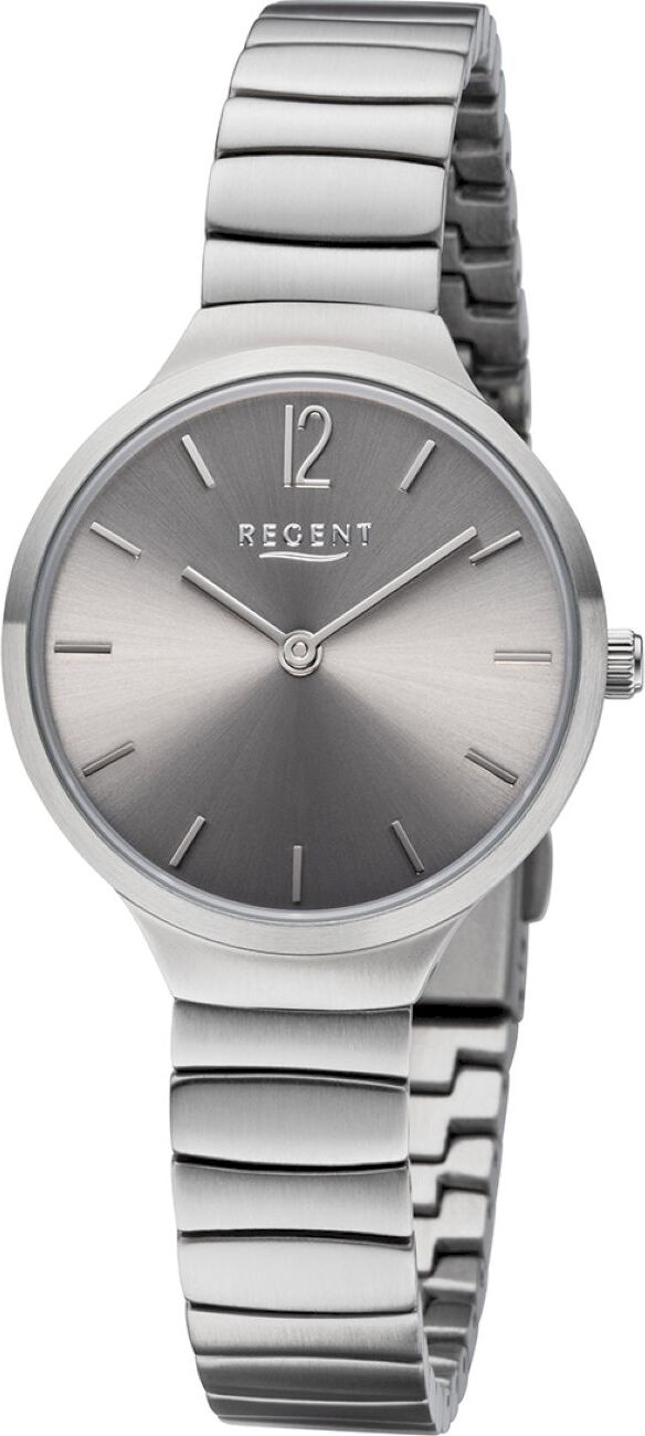 Regent Dámske analógové hodinky BA-554 z nehrdzavejúcej ocele náramkové hodinky strieborné Quartz pohyb URBA554