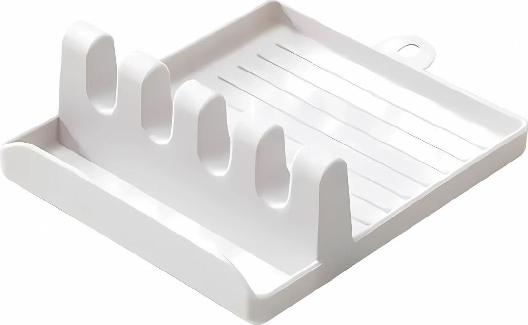 König Design Kochbesteckablage Kellen Löffel Ablage Kochlöffel Halter Kellenablage Deckel, Farbe:Weiß LA-KELLENHALTER-WHITE