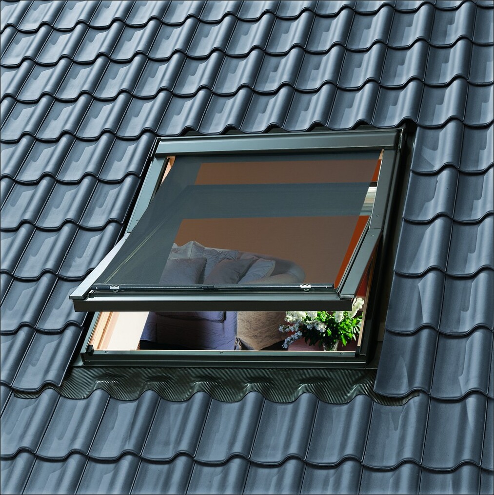 VELUX MHL PK00 5060, Manuell, Fest, Jalousie, Schwarz, Einfarbig, Lichtfilterung