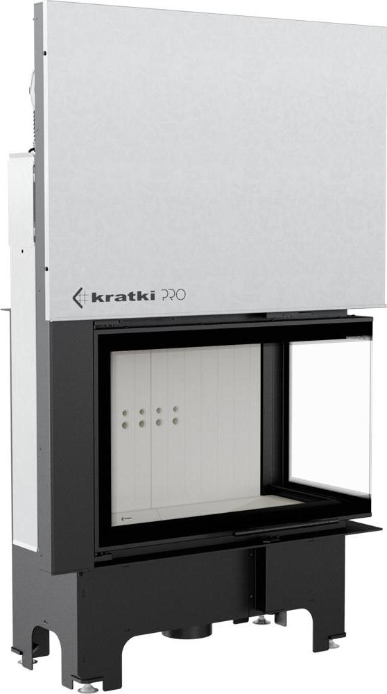 Oceľový krb KRATKI VNP 810/410 14 kW Ø 200 Lift-up