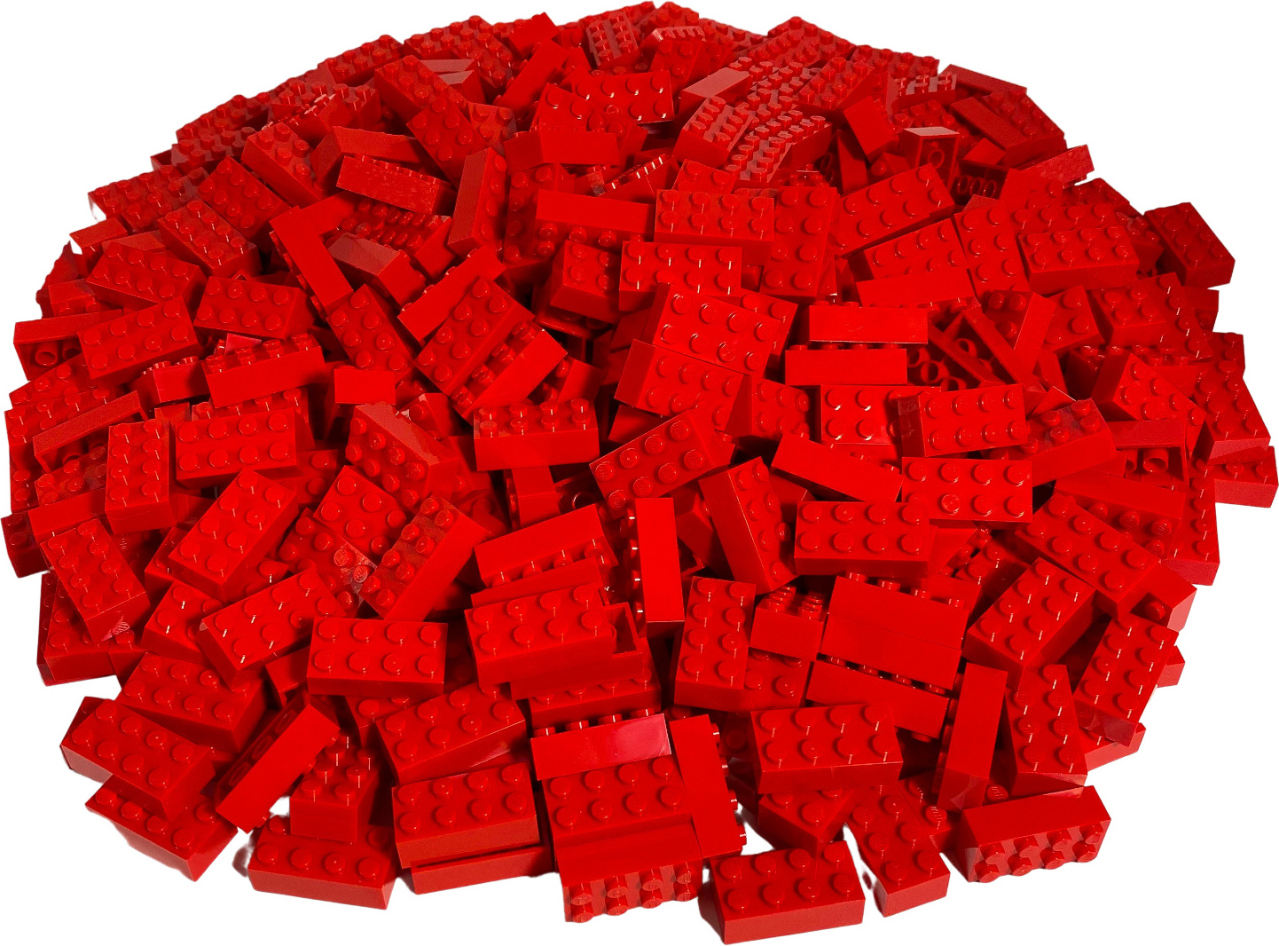 LEGO® 2x4 kocky Vysoké kocky Červená - 3001 NEW! Množstvo 500x