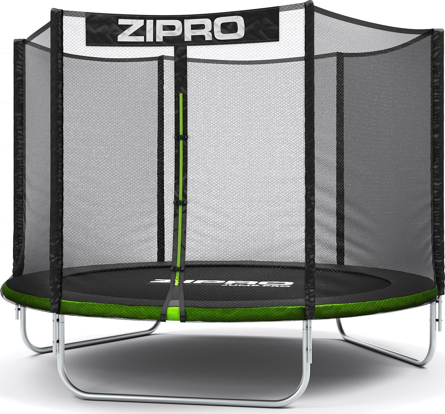 Zipro Jump Pro záhradná trampolína s vonkajšou bezpečnostnou sieťou na topánky a rebríkom 8FT 252 cm