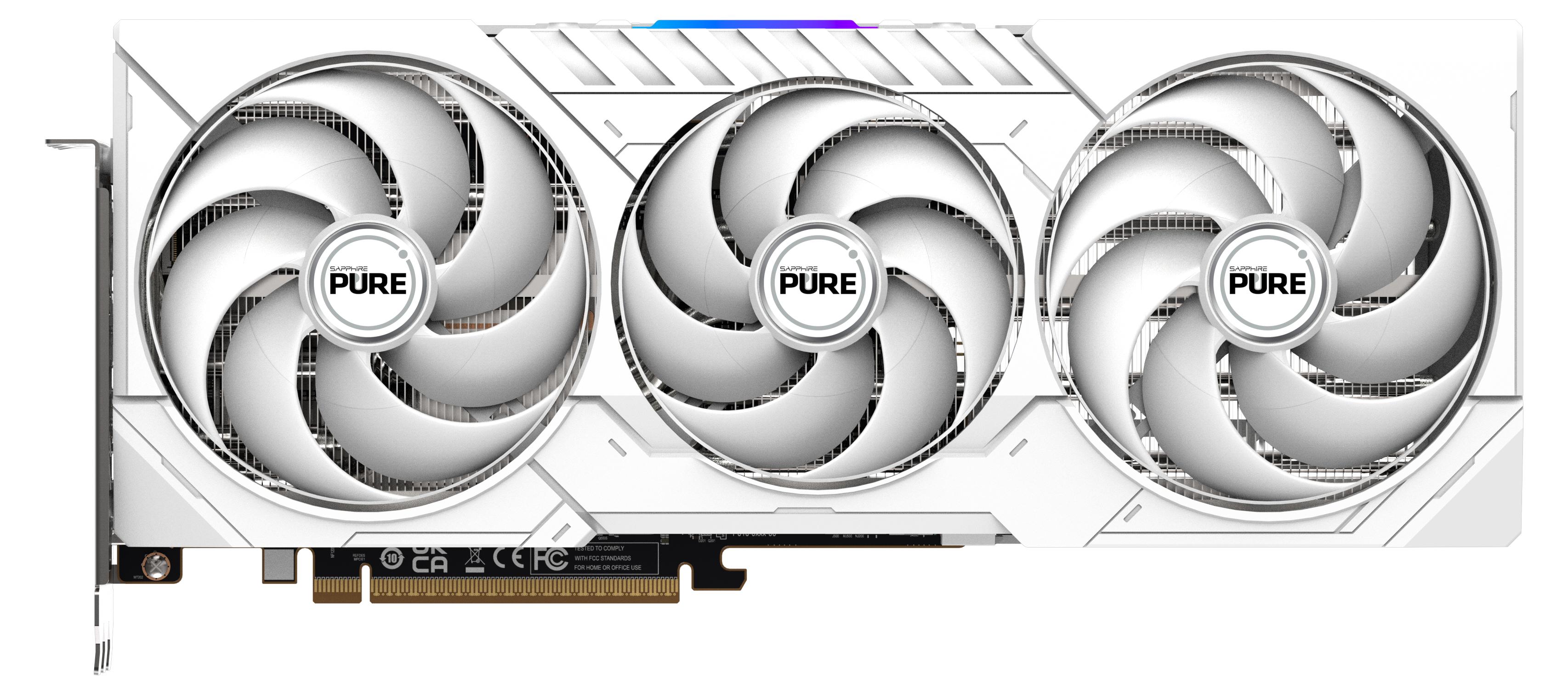 Sapphire PURE Radeon RX 9070 XT, Radeon RX 9070 XT, 16 GB, GDDR6, 256 bit, 7680 x 4320 px, PCI Express x16 5.0