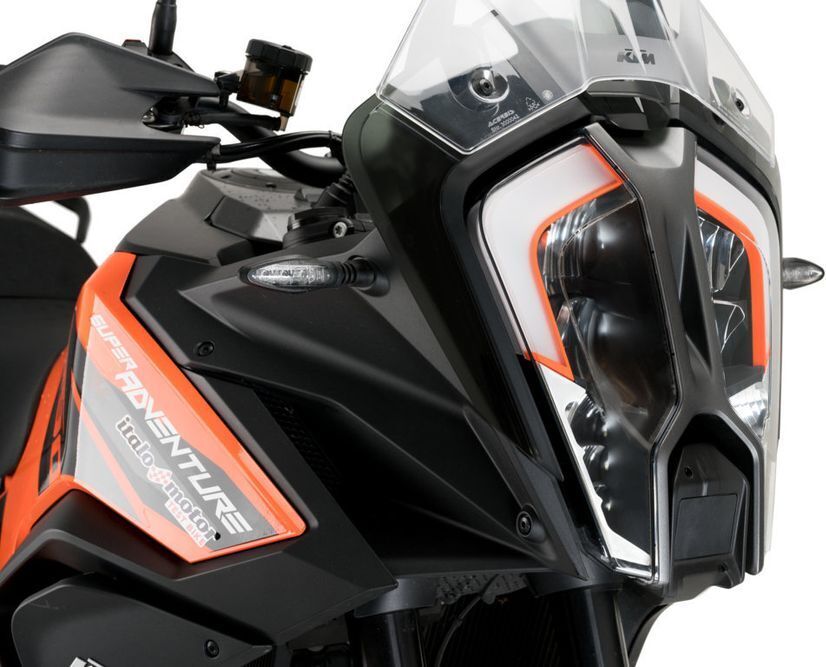 PUIG 21444W Scheinwerferschutz Adhere passend fuer KTM 1290 SUPER ADVENTURE R Transparent