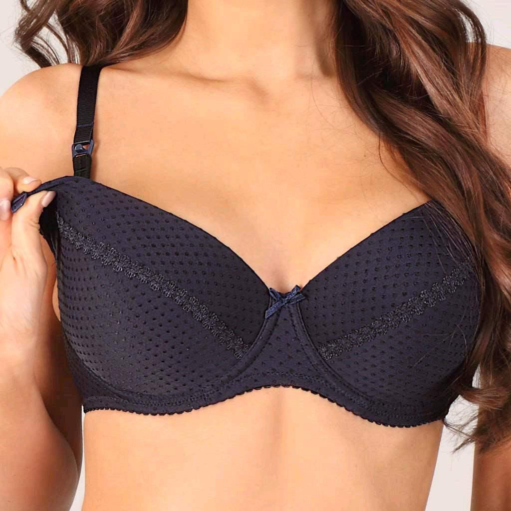 Polovystužená dojčiaca podprsenka New Baby Eva čierna, veľkosť 5 mm, w.