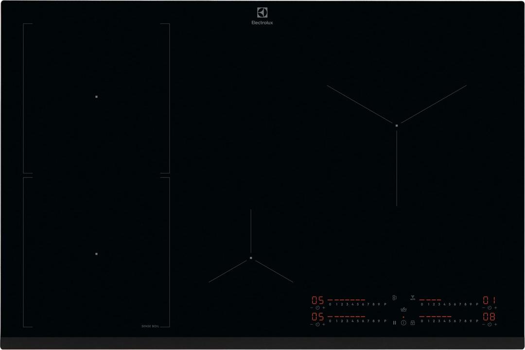 Electrolux Serie 700 EIS82453 Black Vstavaná 80 cm zónová indukčná varná doska so 4 zónami