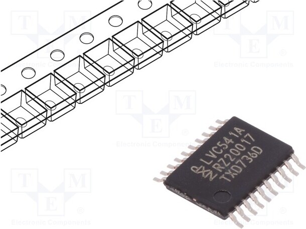 TNE 3x Kanäle: 8 ,Leitungstreiber SMD T 74541APW.118 , Sender, Treiber _1GH_74LVC541APW.118