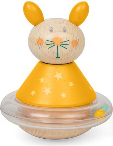 BigJigs Holz Wackel Hase Babyspielzeug bunt 36083