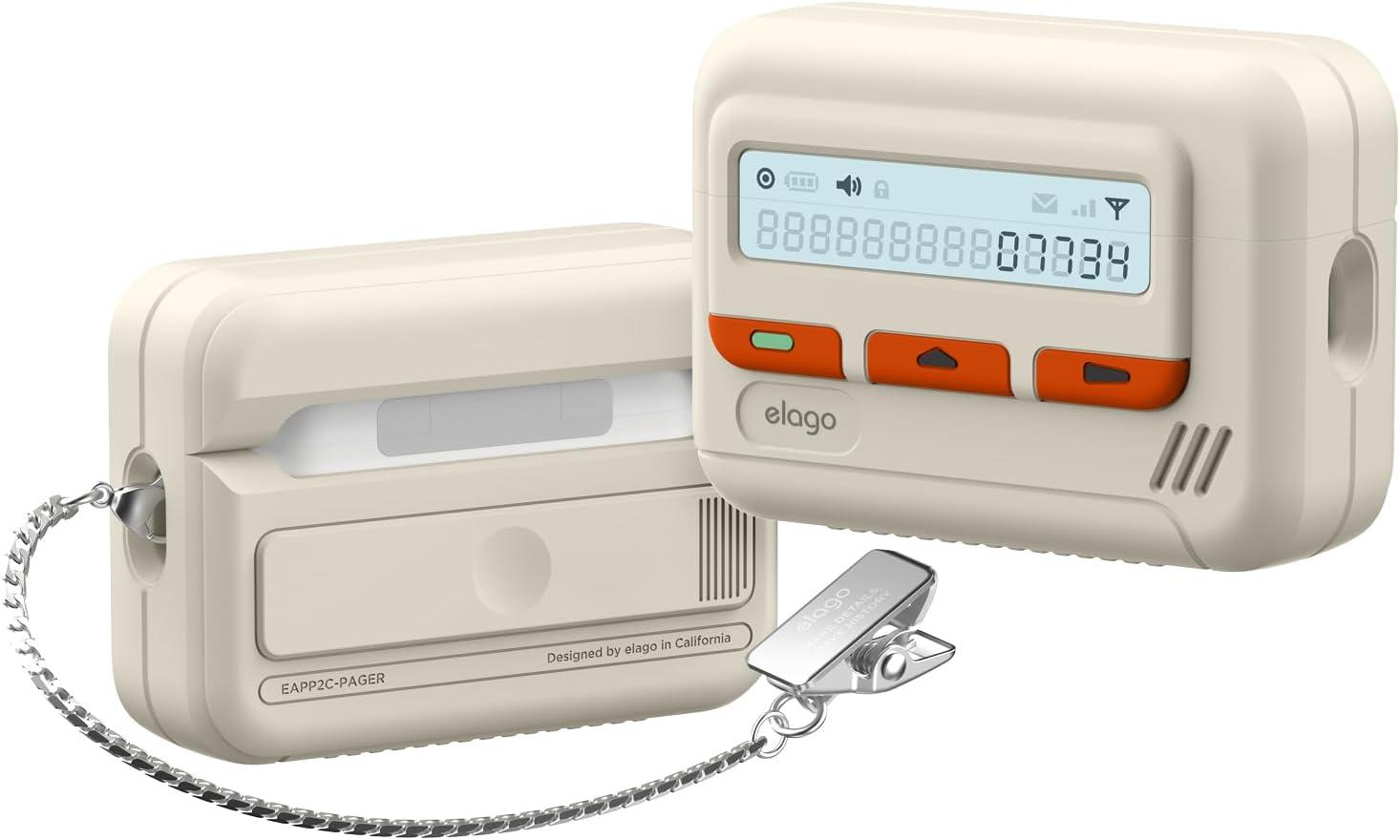 Elago Pager Case für AirPods Pro 2 Classic Weiß EAPP2C-PAGER-CWH