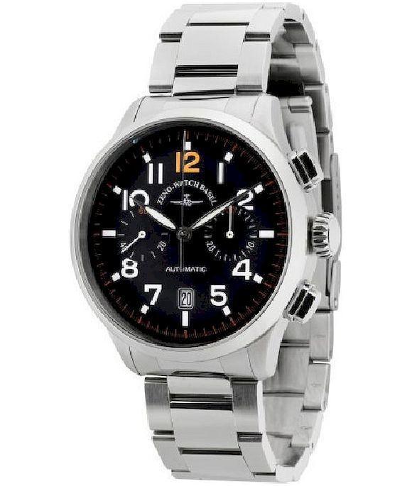Zeno-Watch - Náramkové hodinky - Pánske - Pilot Retro Tre Chrono Bicompax 6302BHD-a1