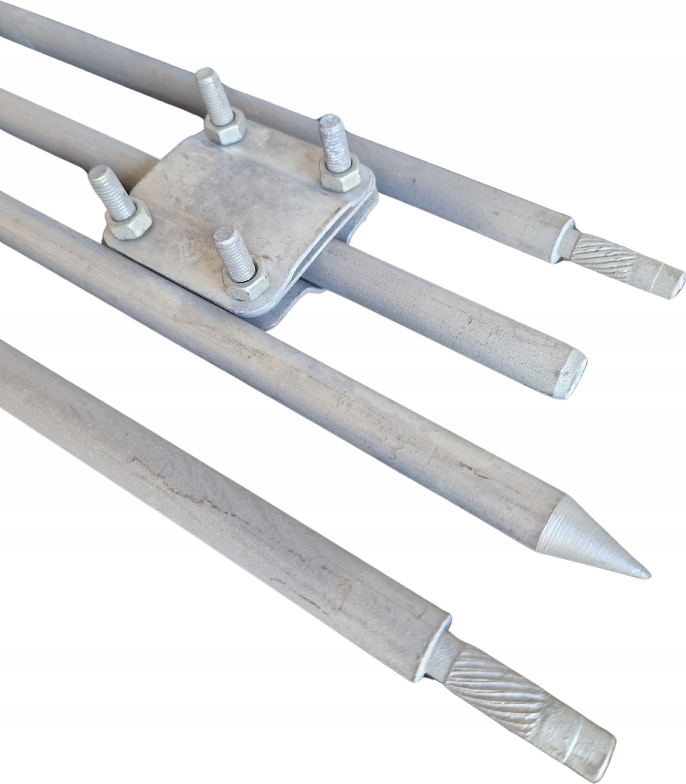 Marco Polo Blitzableiter Erdungselektrode klappbar Stabstift PV 6MB 4x1,5M Feuerverzinkt + Verbinder