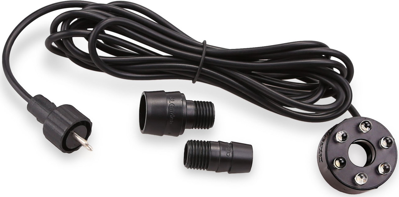 CLGarden LED Ring weiss für Quellstein Springbrunnen Pumpe Kranz Lichtkranz Beleuchtung 1373