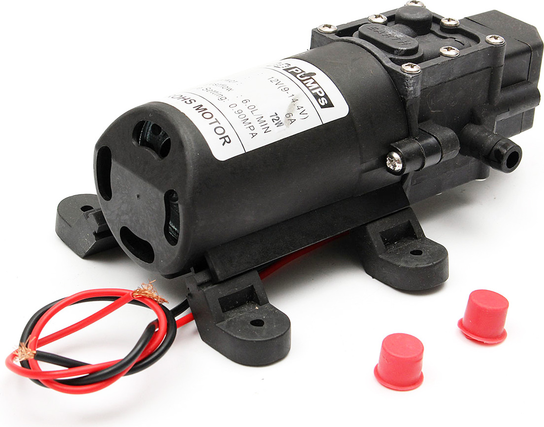AUDEW 130PSI 6L/min 70W DC12V Samonasávacie membránové čerpadlo Vodné čerpadlo Tlakové čerpadlo Typ: Priame