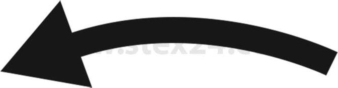 Georg Schlegel Bezeichnungsschild Grafik-Symbol Drehbewegung links weiß - 1 Stück BSOK1171