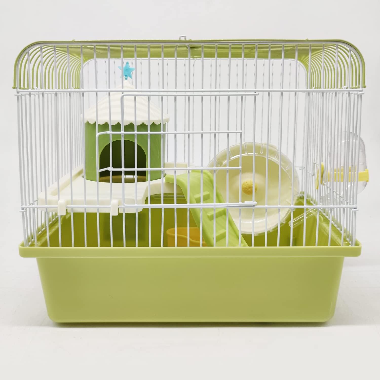 Markenlos Hamsterkäfig mit Hamsterspielzeug - Hamsterkäfig - Hamsterhaus - Nagerkäfig - Nagerkäfig