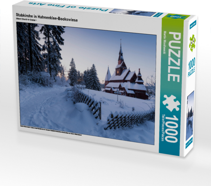 CALVENDO Puzzle Stabkirche in Hahnenklee-Bockswiese 1000 Teile Puzzle quer | 1000 Teile Lege-Größe 64x48cm Foto-Puzzle für glückliche Stunden
