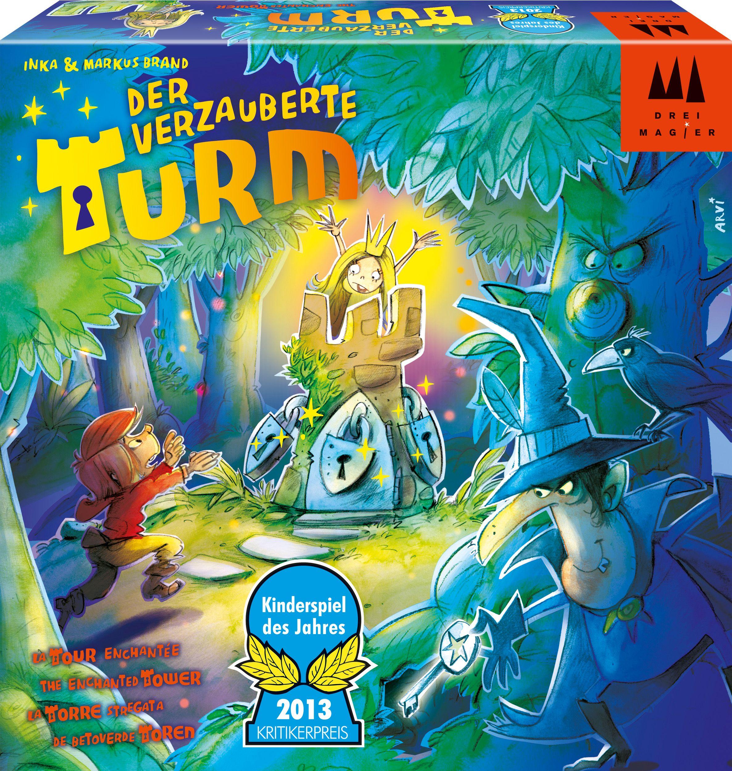 Schmidt Spiele Der verzauberte Turm, Drei Magier Kinderspiel 58437