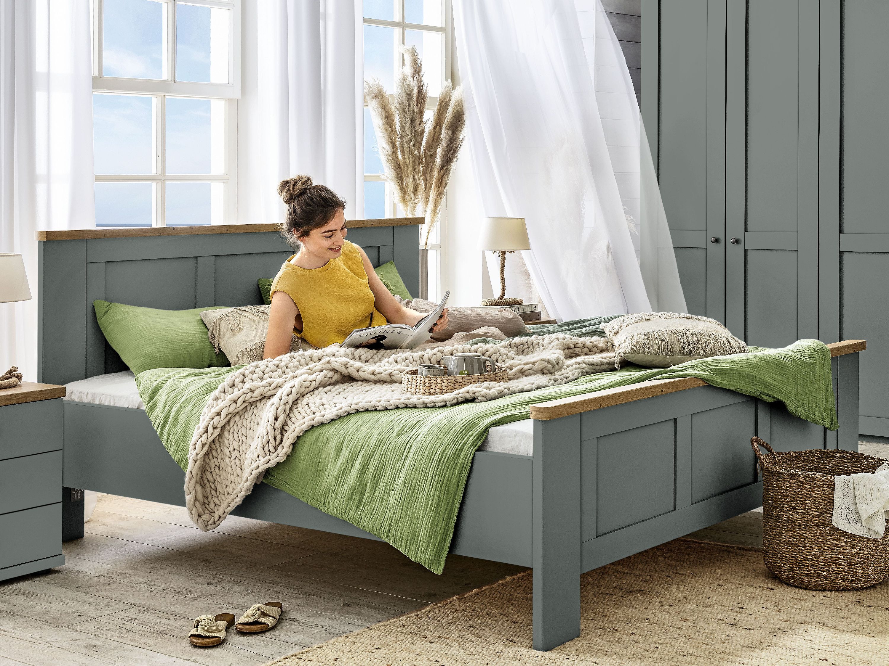 SANSIBAR Living Bett SANSIBAR AALBORG grau 999974