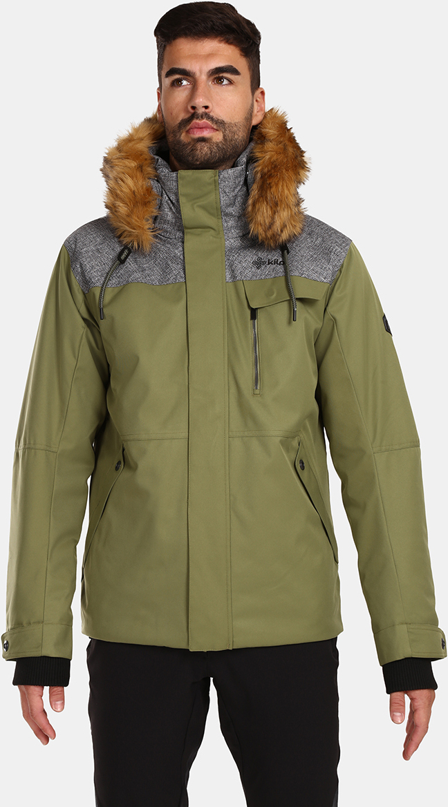 Herren Winterjacke Kilpi ALPHA-M, GRÜN, Größe M