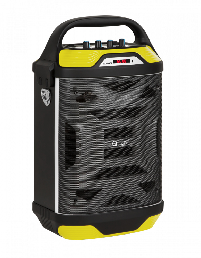 Prenosný aktívny reproduktor Quer s funkciou MP3, Bluetooth, FM rádia a karaoke