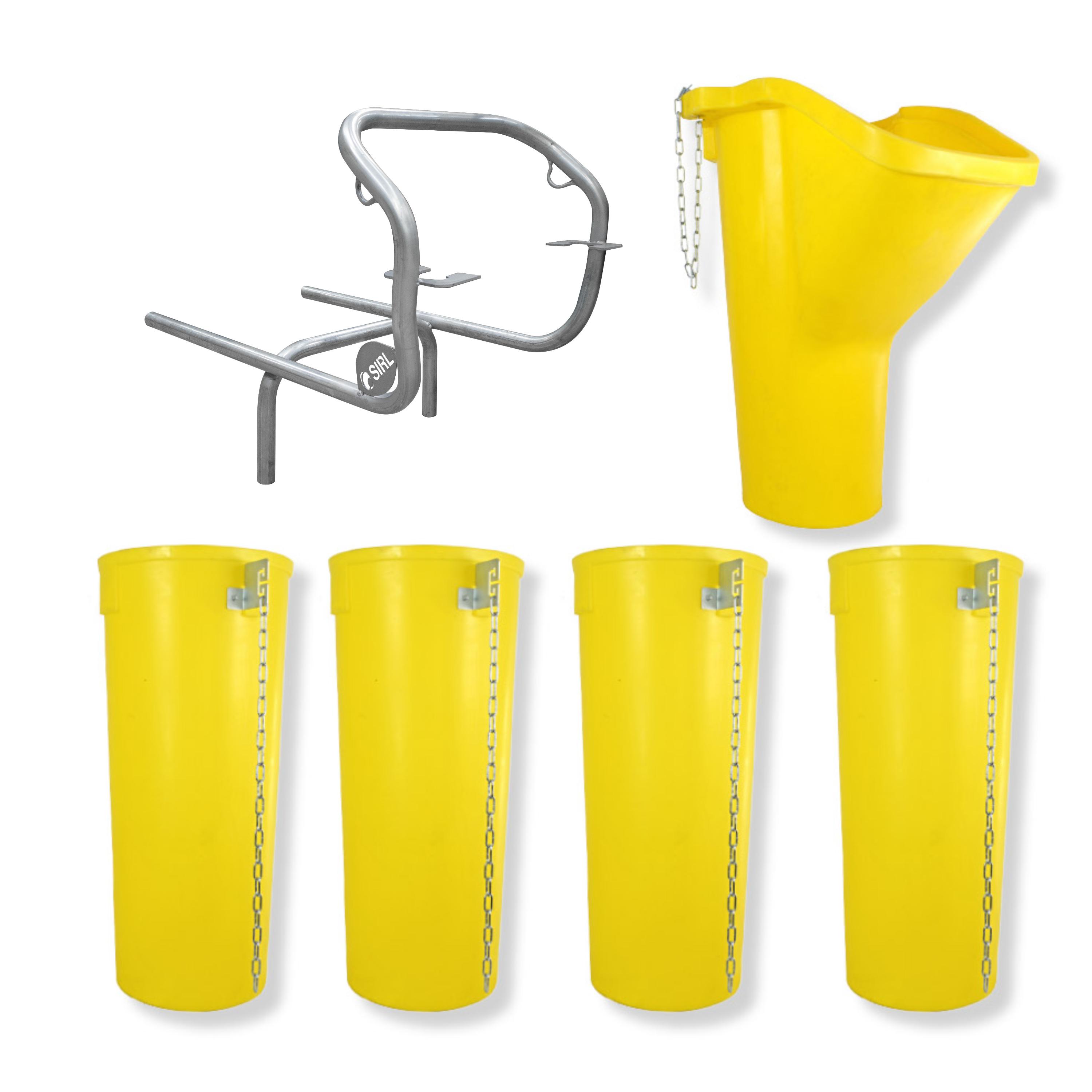 Profi Bauschuttrutsche Schuttrutsche Schuttrutschen Schuttrohr SET (6-tlg 5 m)