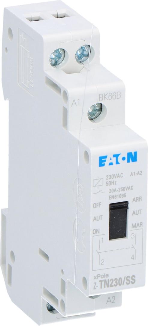 Eaton Installationsrelais mit Z/AUT/W-Auswahlfunktion Z-TN230/SS