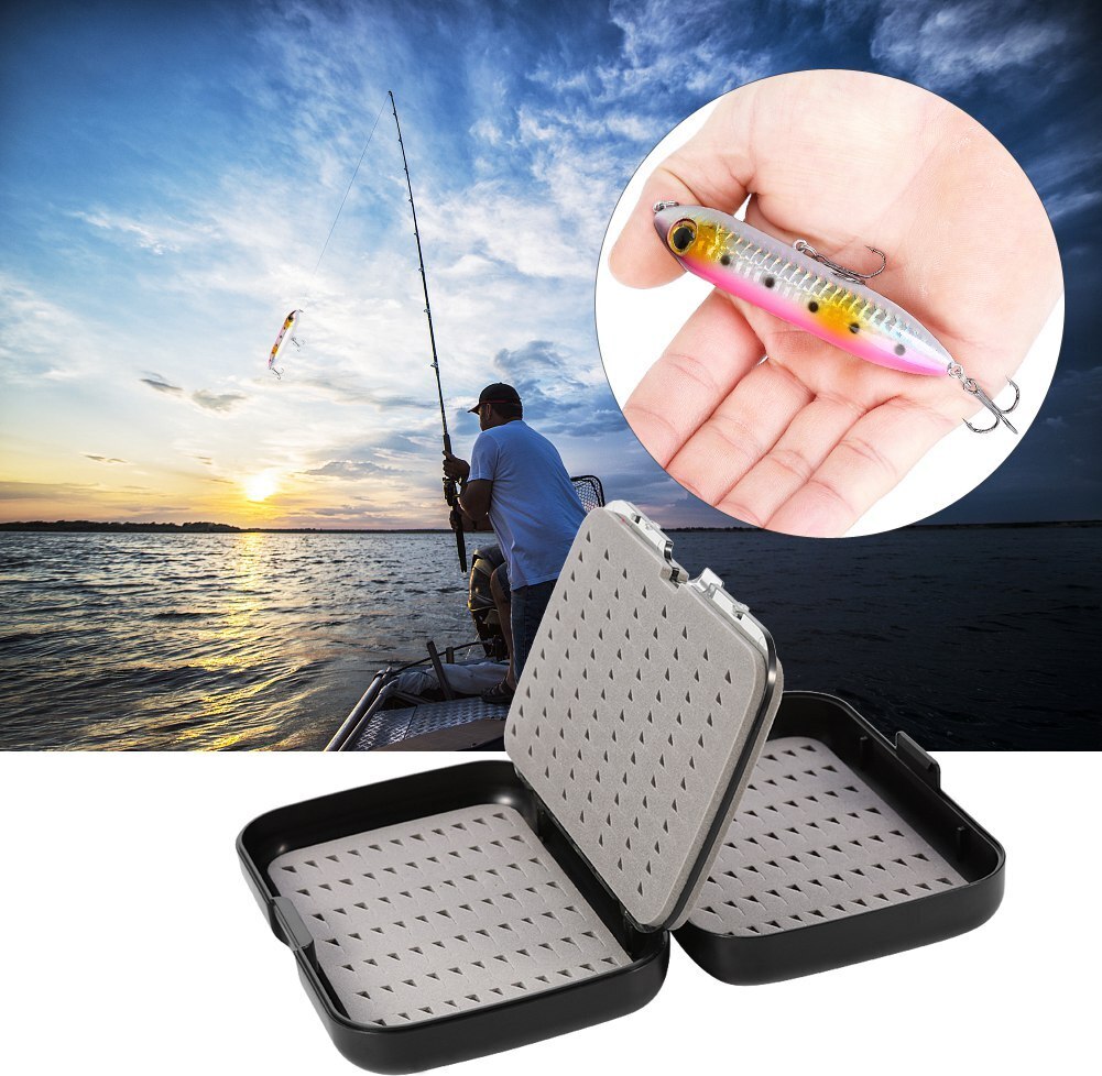 Rybárska krabica, rybárske náčinie box, muška rybárska krabica, rybárska návnada box, návnada háčik box, muška box, vodotesný muška box