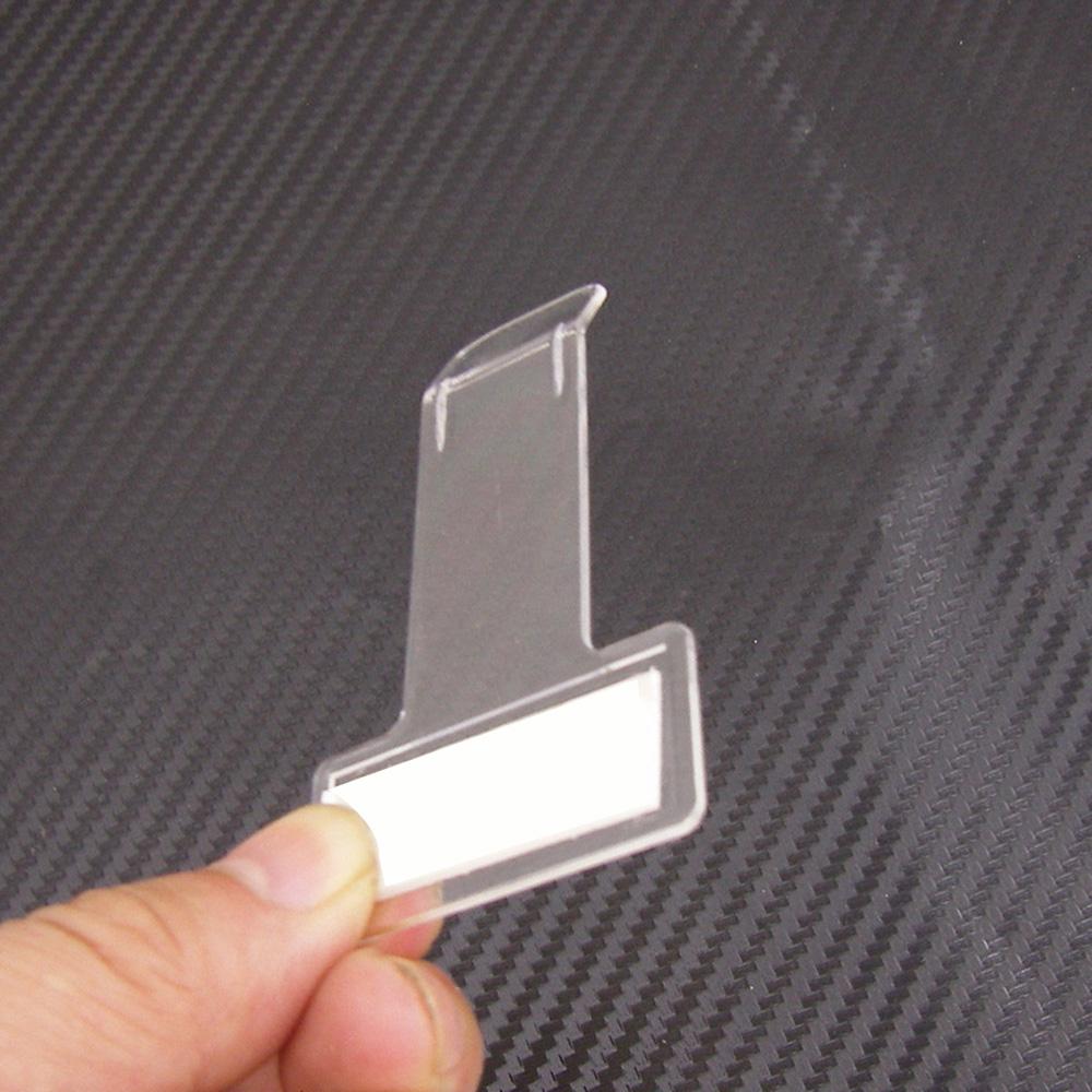 Gistuch 5 Stück Transparent Car Parktickethalter Clip Plastik Timing Windschutzscheibe Windschutzscheiben -Tickets mit Klebeband