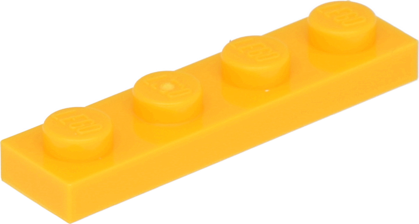 Lego® 1x4 doska 3710 - 1 kus Svetlá svetlooranžová