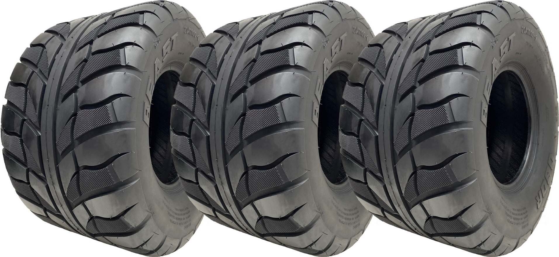 20x11.00-9 (275/50-9) OBOR Beast 6ply bezdušové pneumatiky 46N cestné (sada 3)