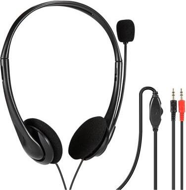 PLATINET FREESTYLE slúchadlá s mikrofónom, ovládač hlasitosti, 2x3,5 jack