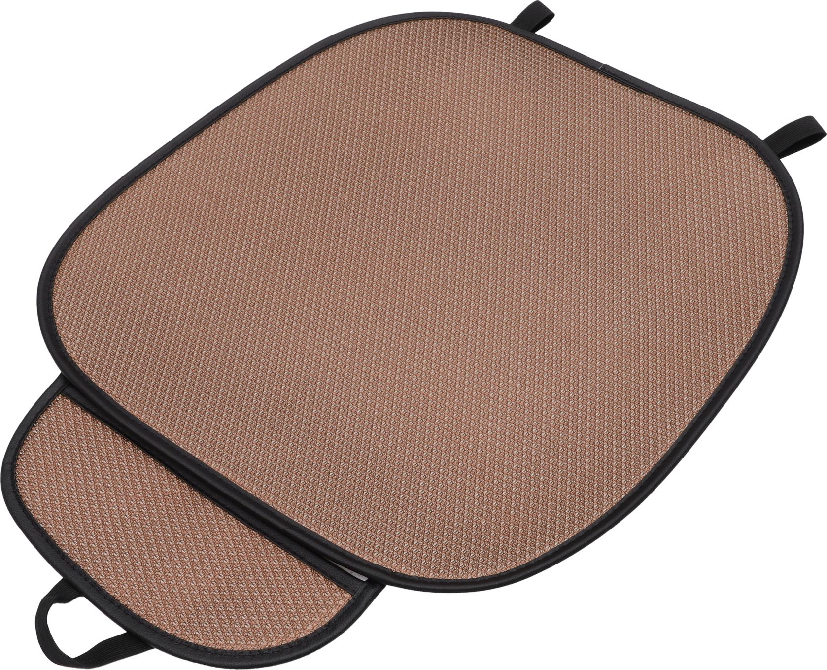 F FIERCE CYCLE 1 Stk. 48x59cm Universal Autositzkissen - für Autofahrten Sitzschutz Pad Abdeckung Anti-Rutsch - Eis Seide Braun a24091900ux0266