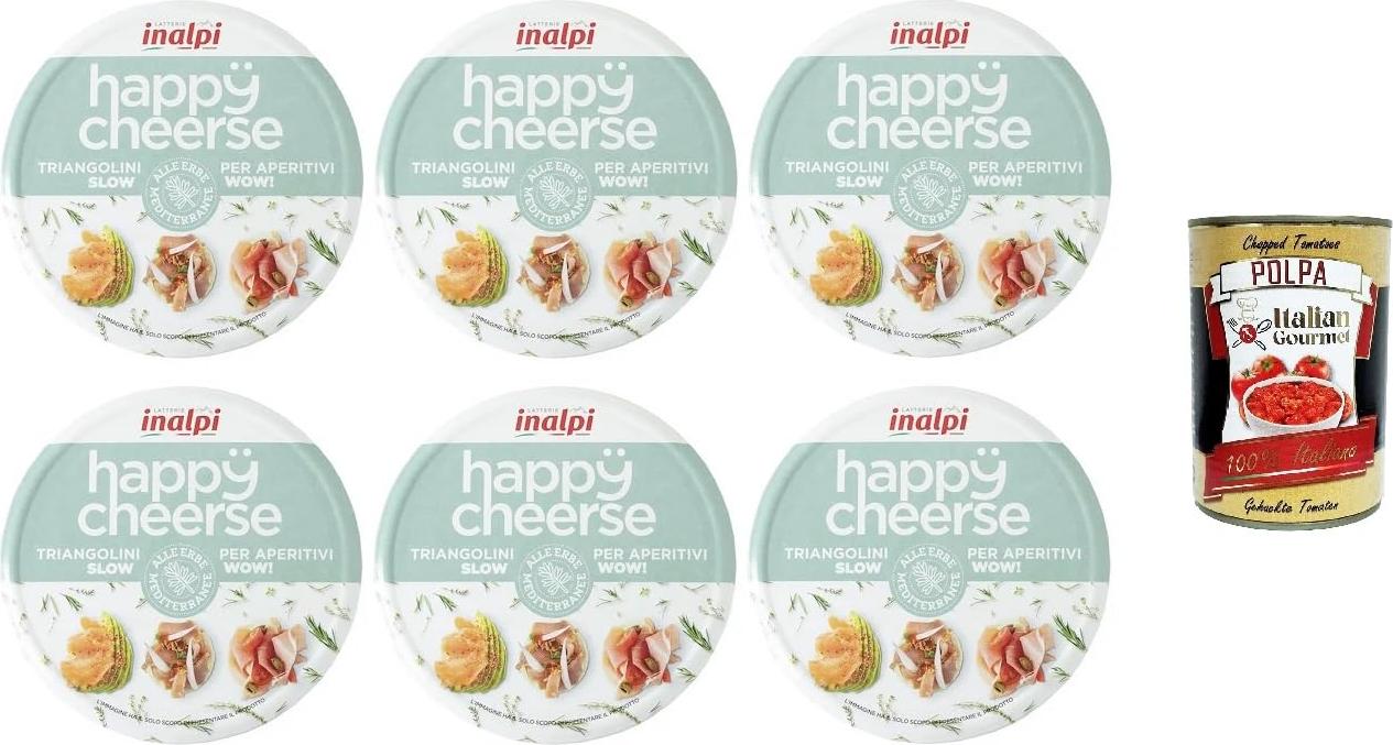Italian Gourmet E.R. 6x Happy Cheerse Kräuter 140gr+ Italian gourmet polpa 400g 43-SQIL-9IMA