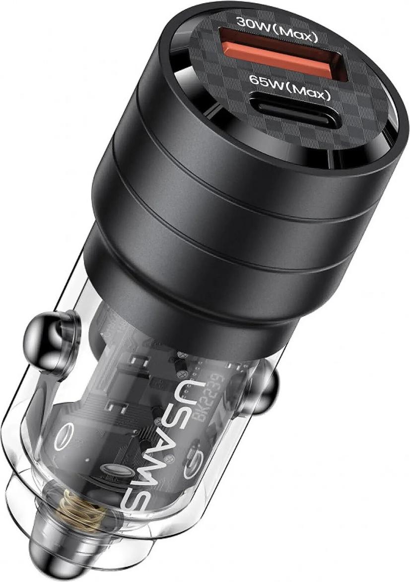 Usams Load. Sam. C36 Usb+Usb-C 95W Fast Charge Black/Black Cc176Cc01 (Us-Cc176)