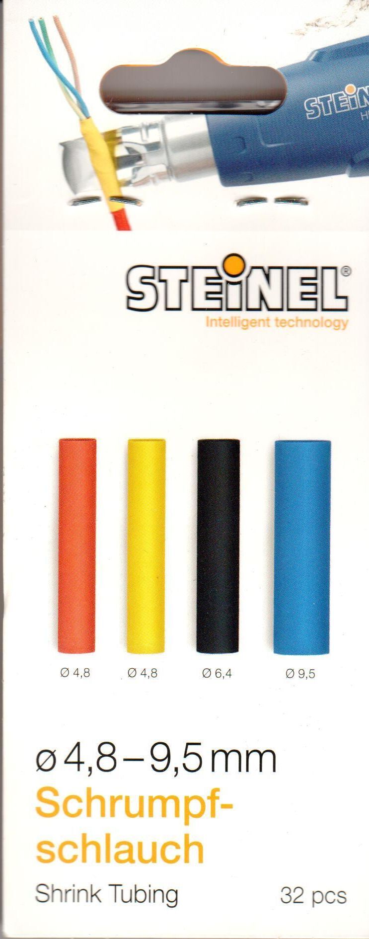 Steinel Schrumpfschlauch-Set 32x Schrumpfschläuche 4.8 – 9.5 mm 071417