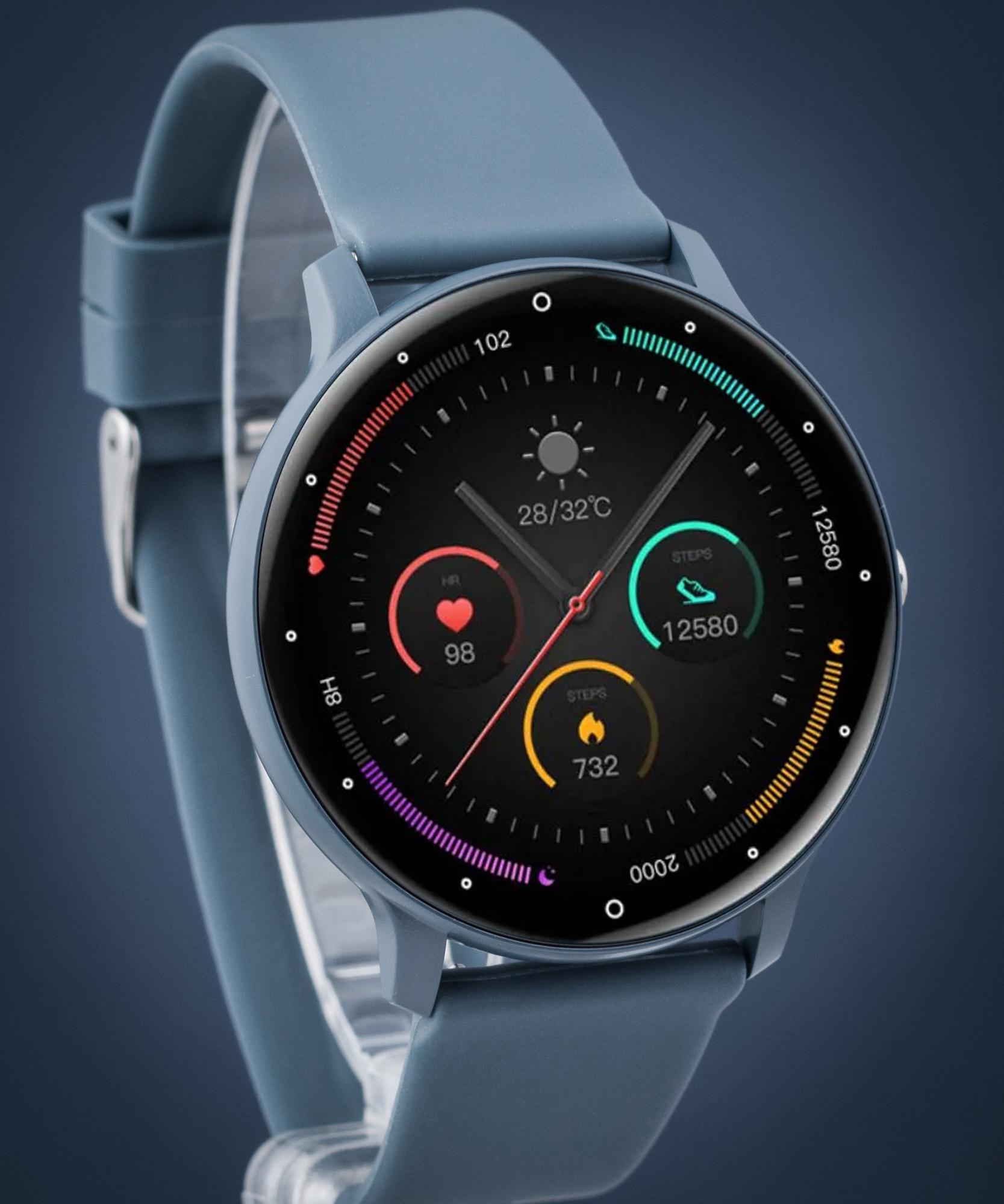 Rubicon Herren-Smartwatch RNCF16-2 Blau Rubicon-SMARUB267