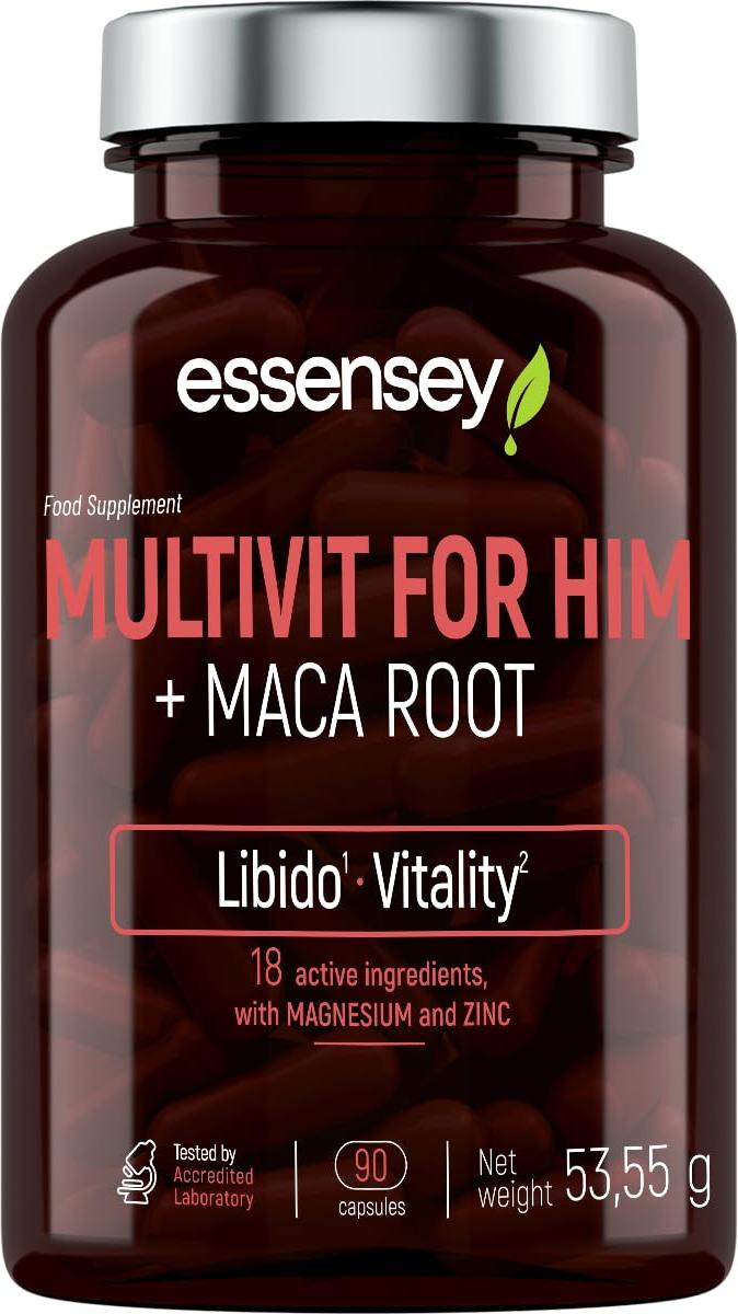 Trec Nutrition ESSENSEY - Multivitamin Hochdosiert I Untersttzt das Immunsystem I 90 Kapseln I 18 aktive Bestandteile I MACA 100mg I Magnesium, Zink, L-Arginin, Taurin und D-Asparaginsure I Labor