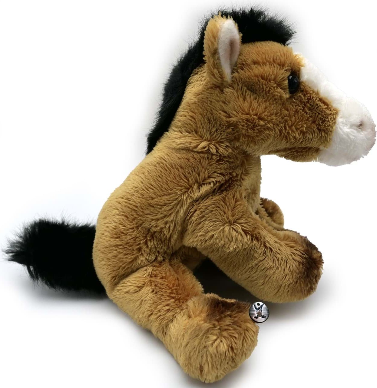 Kuscheltiere*biz Pferdchen Kuscheltier Pferd Pony braun Plüschtier Schnuffeltier DOMINO KT531842