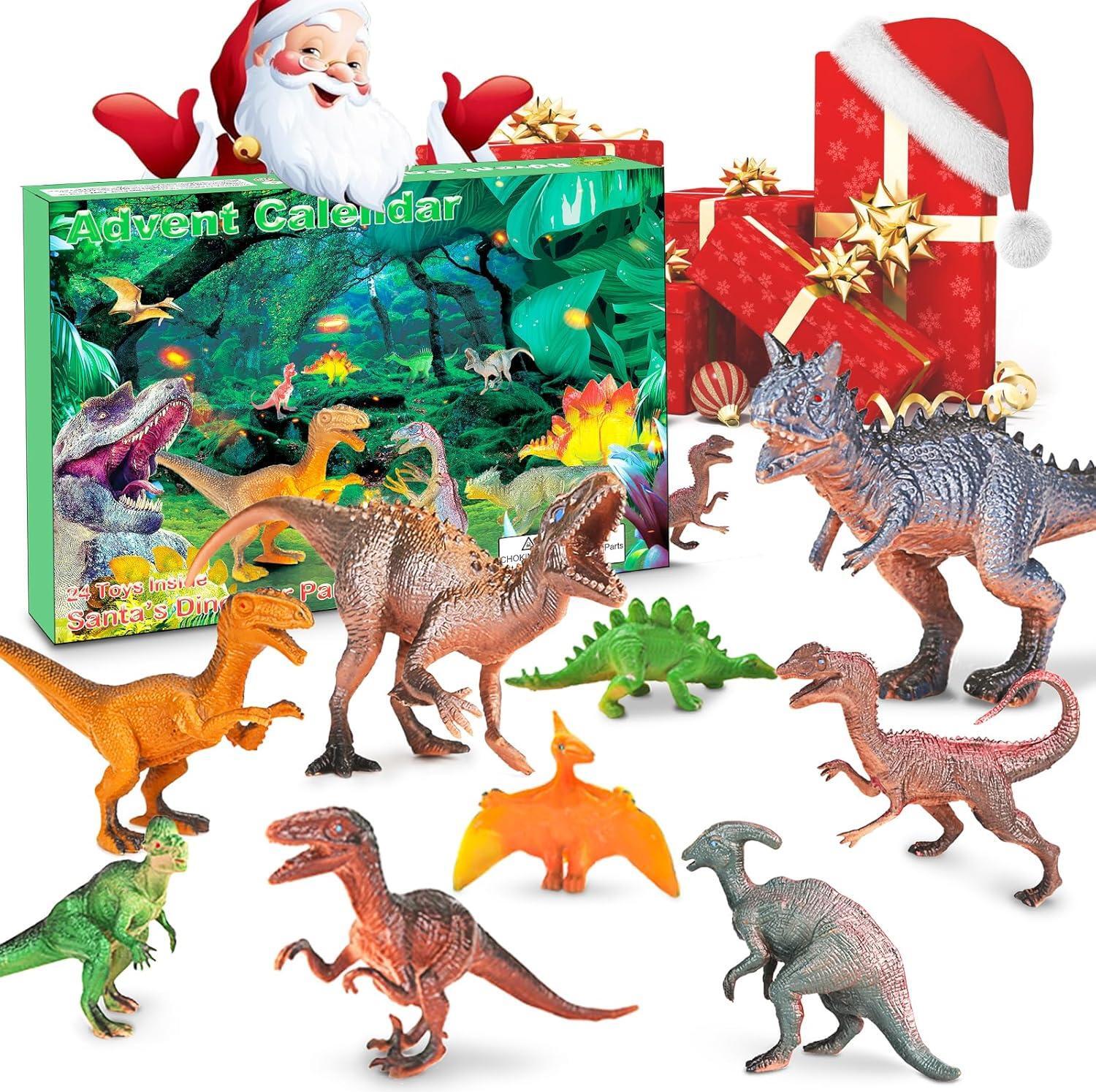 Dinosaur adventný kalendár Vianoce 2024 pre deti chlapcov a dievčatá