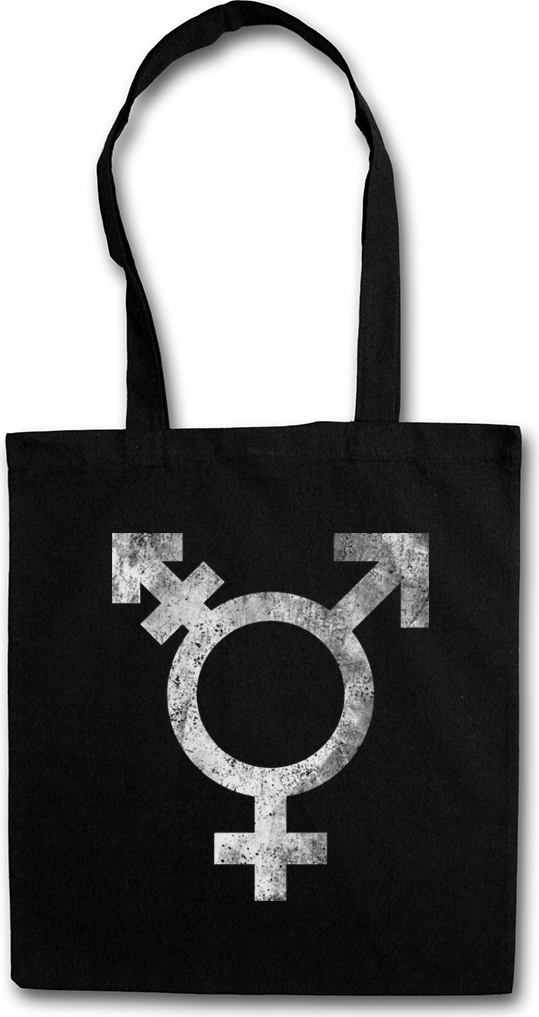Eric Helmar Müller Urban Backwoods Transgender Symbol, Stofftasche, Farbe: Schwarz BG14587BK_2
