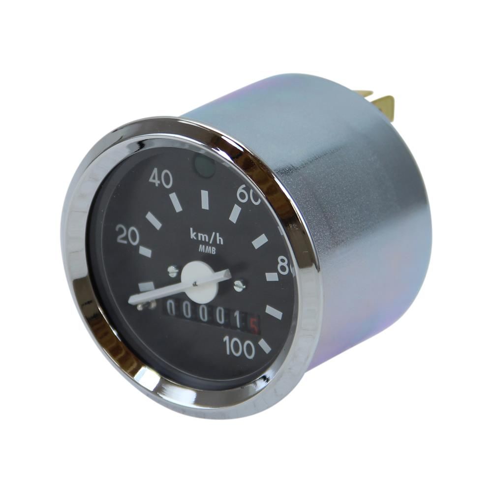 Citomerx Tacho ø60 (100 km/h) mit Blinkerkontrolle für Simson S50 S51 S53 S70 - Chrom Ring 167554