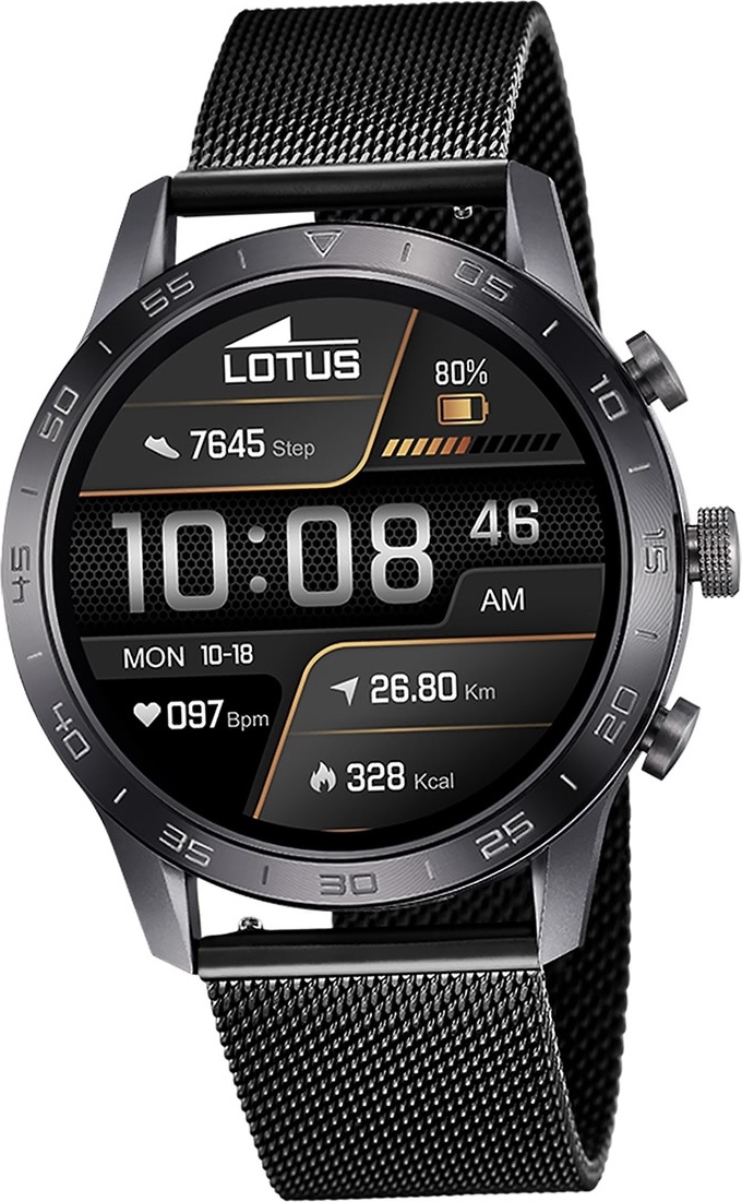 Pánske hodinky Lotus Smartwatch Smartwatch z nehrdzavejúcej ocele čierne D2UL50048/1