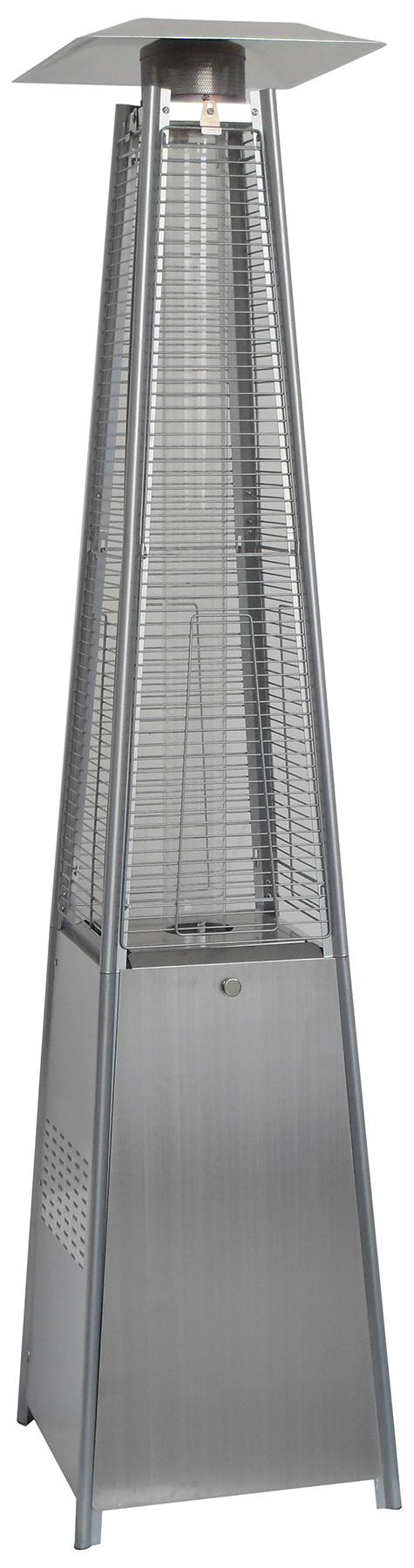 Fornorth Heizstrahler Pyramid 13kW gasbetrieben, edelstahl EN 14543