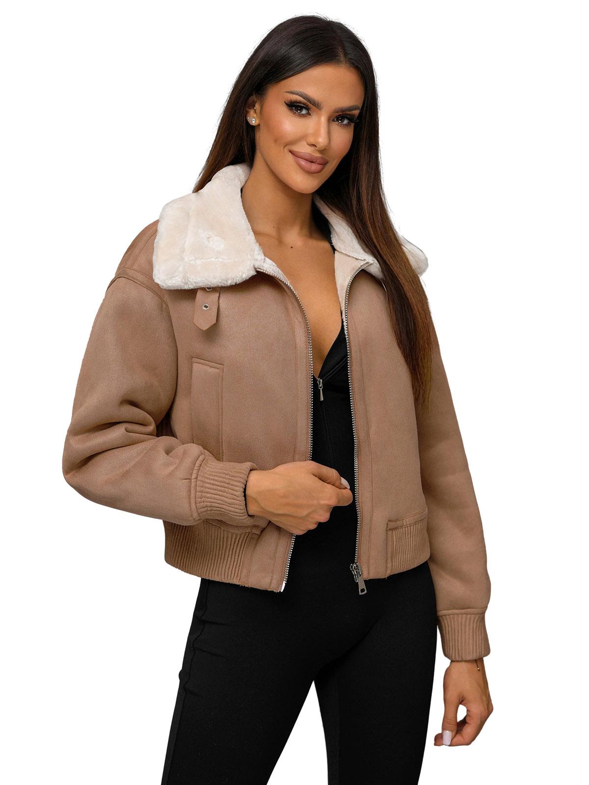 Damen Jacke Beige OZONEE O/81326Z XL