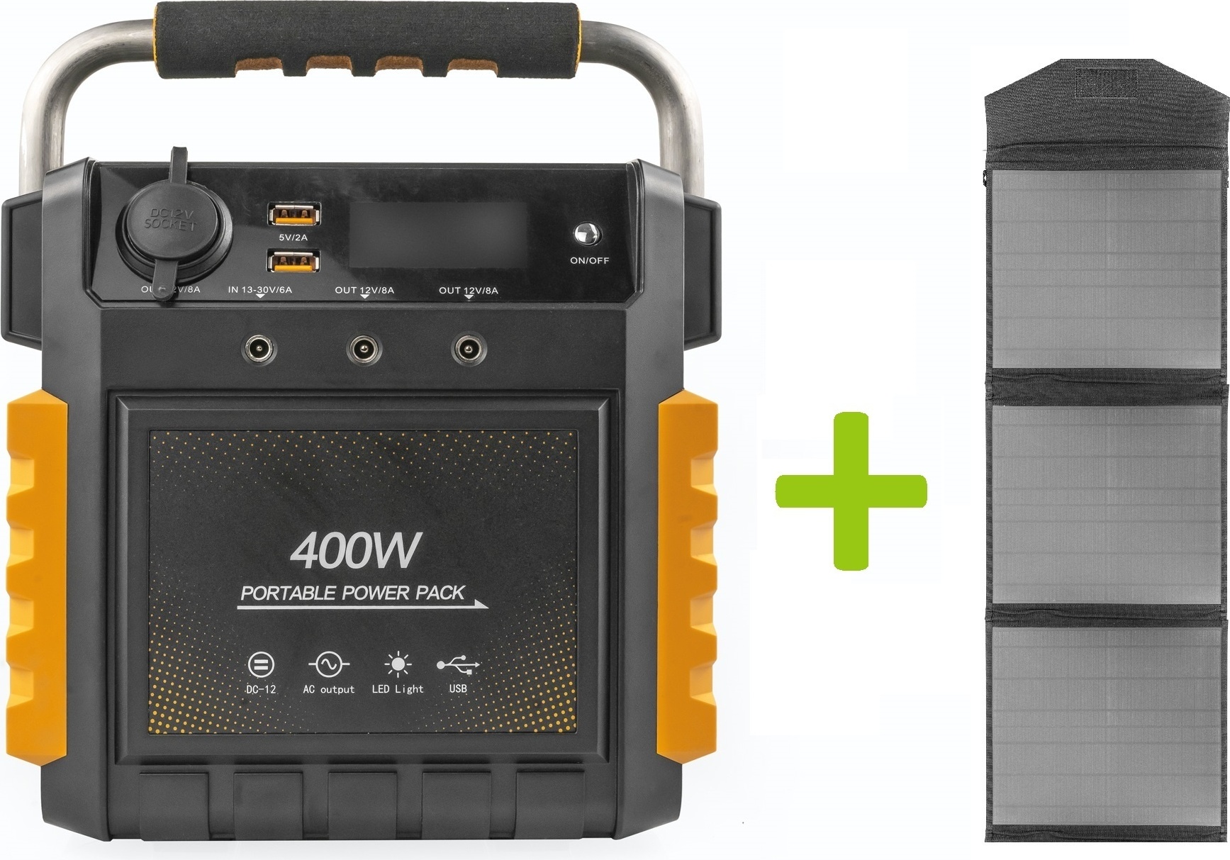 OXE Powerstation S400 a solárny panel SP100W + taška na káble!